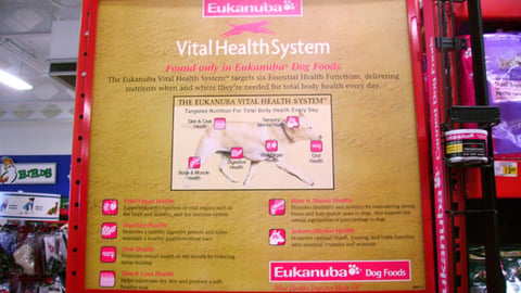 Eukanuba Shelf Sign