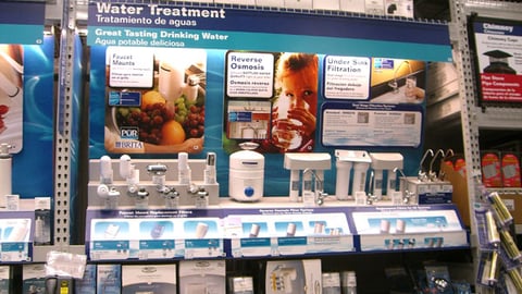 Lowe's Water Filtration Merchandising