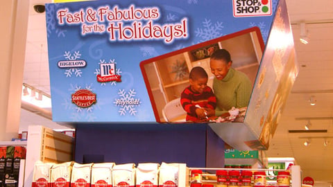 Stop & Shop Holiday Endcap Header