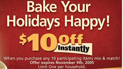 Safeway $10 Off Feature