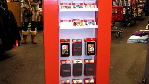 Sports Authority Holiday Gift Card Floorstand