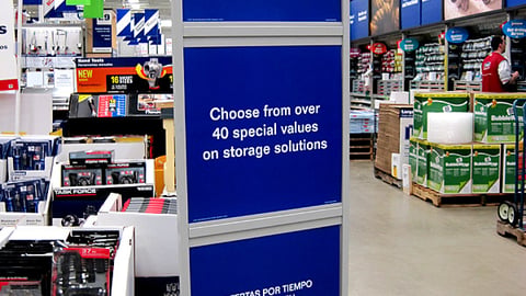 Lowe's 'Store More' Stanchion