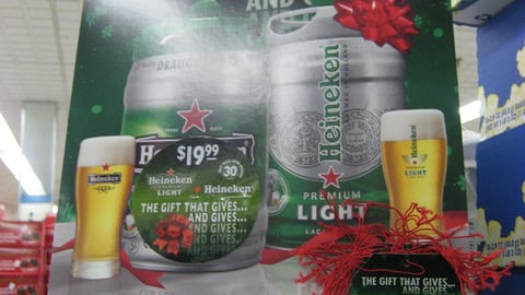 Heineken DraughtKeg Holiday Case Card