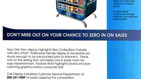 Pepsi Diet Domination Display