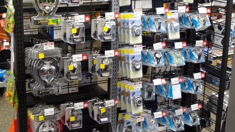Sports Authority Holiday Gift Rack