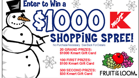 Kmart/Fruit of the Loom Sweeps Entry