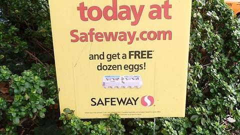 Safeway 'Just For U' Outdoor Sign