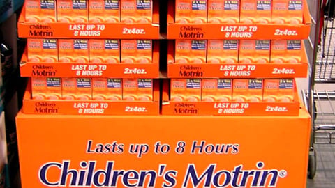 Motrin Pallet Display