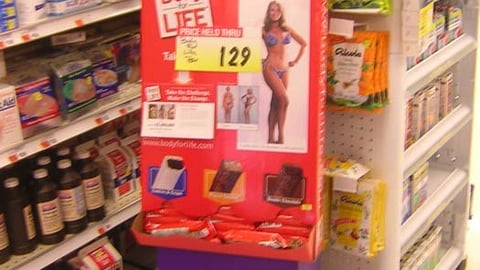 Body-for-Life Gravity-Feed Shipper