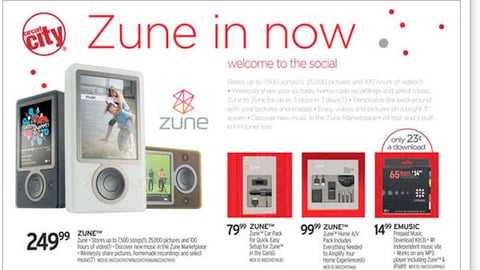 Circuit City Zune Feature