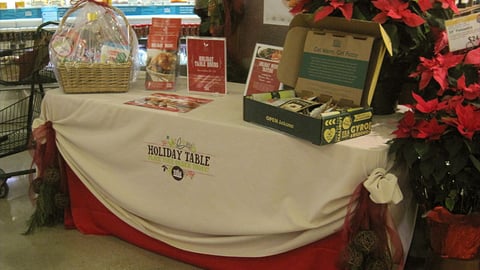 Whole Foods Holiday Table Display