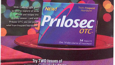 Prilosec/Cooking Light FSI Cover