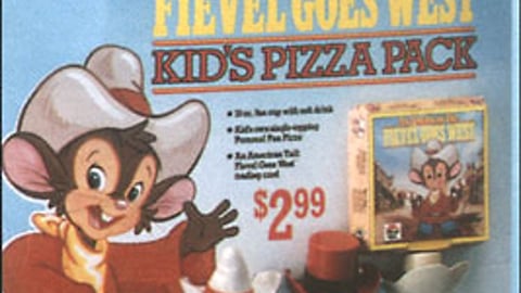 Pizza Hut Fievel Kids' Meals