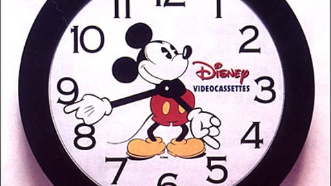 Disney Home Video Mickey Clock