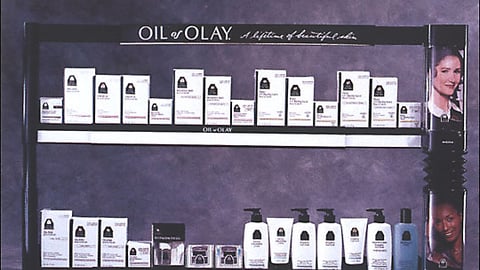 Oil of Olay Flexible Shelf System