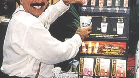 Armand's Coffee Flavors Dispensers Display