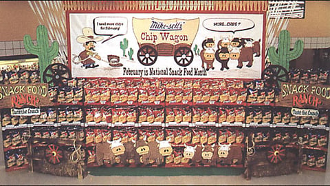 Mike-sell Potato Chip Display