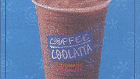 Dunkin' Donuts Coffee Coolatta Window Poster