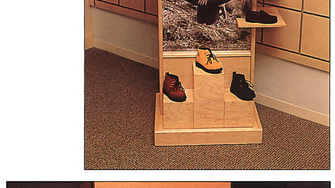 Stride Rite Shoe Display