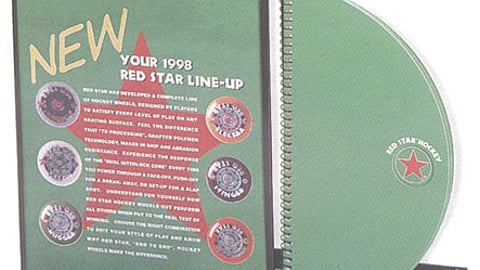 Red Star Hockey Wheels Countertop