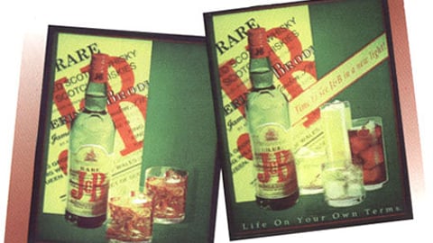 J&B Scotch Display
