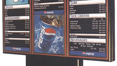 Pepsi Menu Board