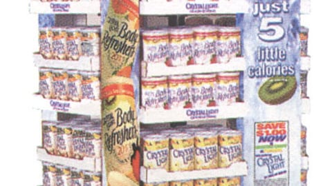 Crystal Light/Quart Canisters Display