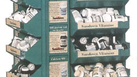 Wal-Mart Vitamins Display