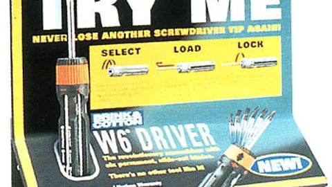 Brink & Cotton Screwdriver Display