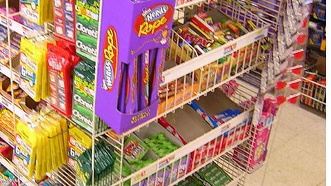 Dollar General Candy Endcap