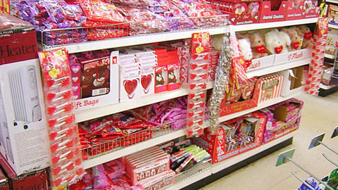 Dollar General Valentine's Day Aisle