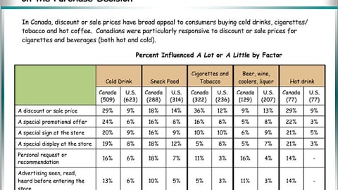 Sales Support Factors Having an Influence on the Purchase Decision in C-stores