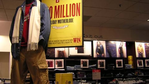 Levi's $10 Million Motherlode Sweepstakes Display