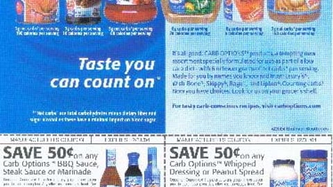 Unilever Carb Options Flyer