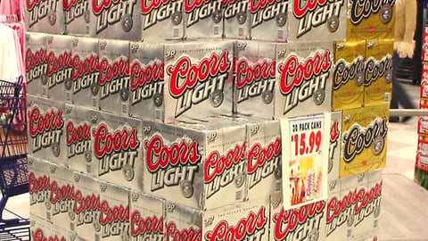 Coors Super Bowl Case Stacker