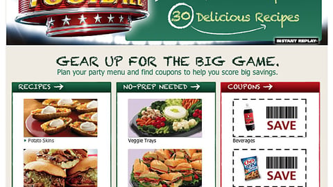 Safeway 'Joy Of Football' Website