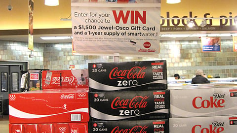 Jewel-Osco Coke 'Refresh' Sweeps Pole Topper