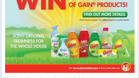P&G Family Dollar Sweeps Email