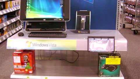 Microsoft Vista Demo Endcap