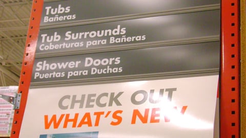 Home Depot Aisle Marker