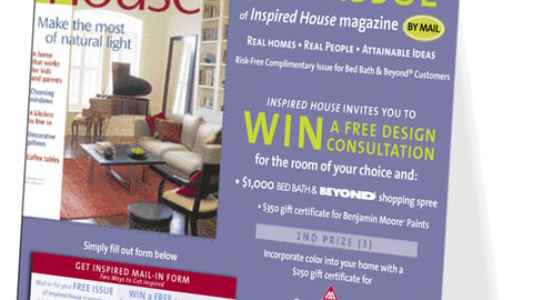 Bed, Bath & Beyond/'Inspired House' Counter Card