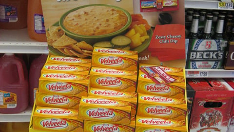 Velveeta Co-Branded Floorstand