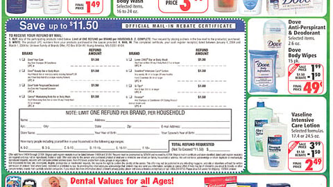 Osco Drug/Unilever Feature