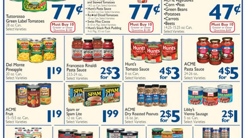 Acme 'Super Can Savings' Feature