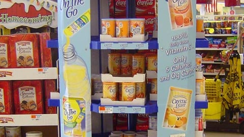Crystal Light Freestanding Display