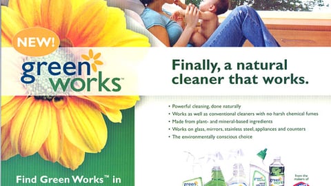 Safeway Clorox 'Green Works' Insert