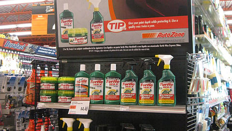 AutoZone Turtle Wax Endcap
