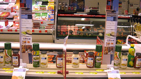 Safeway Waterfront Bistro Shelf Signs