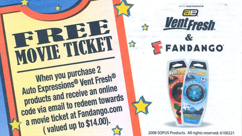 Vent Fresh Fandango Rebate Take-One