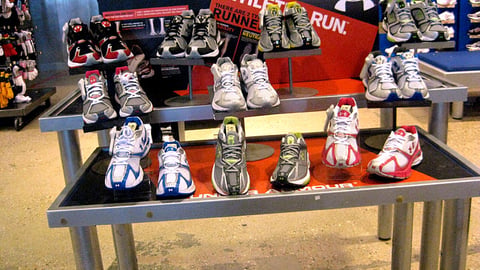 Dick's Sporting Goods Under Armour Table Display